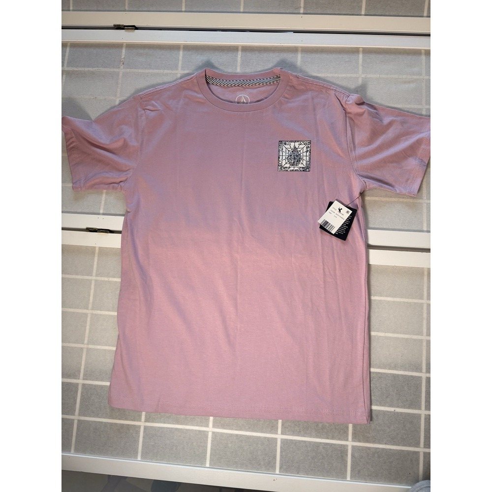 NWT Volcom Stone Boys Dusty Purple Graphic T-Shirt Large 14 Skate